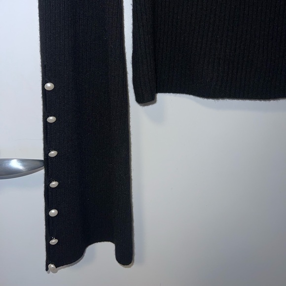 Reformation Emanuele Cashmere Novelty Button Sweater - Picture 5 of 8